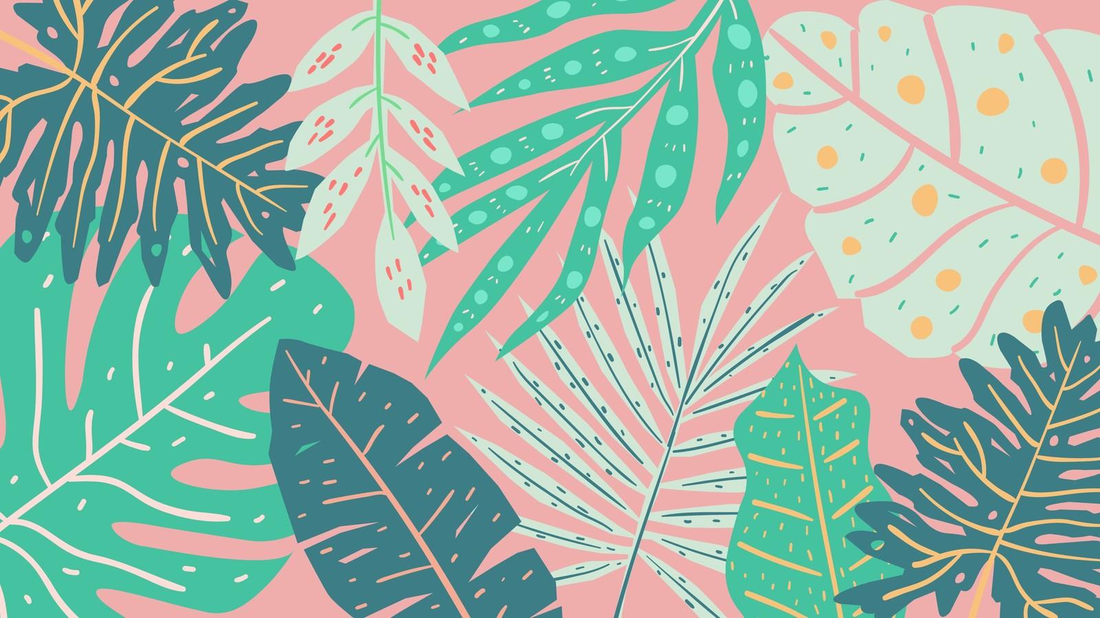 Pink and Green Leaf Wallpapers Top Free Pink and Green Leaf Backgrounds WallpaperAccess