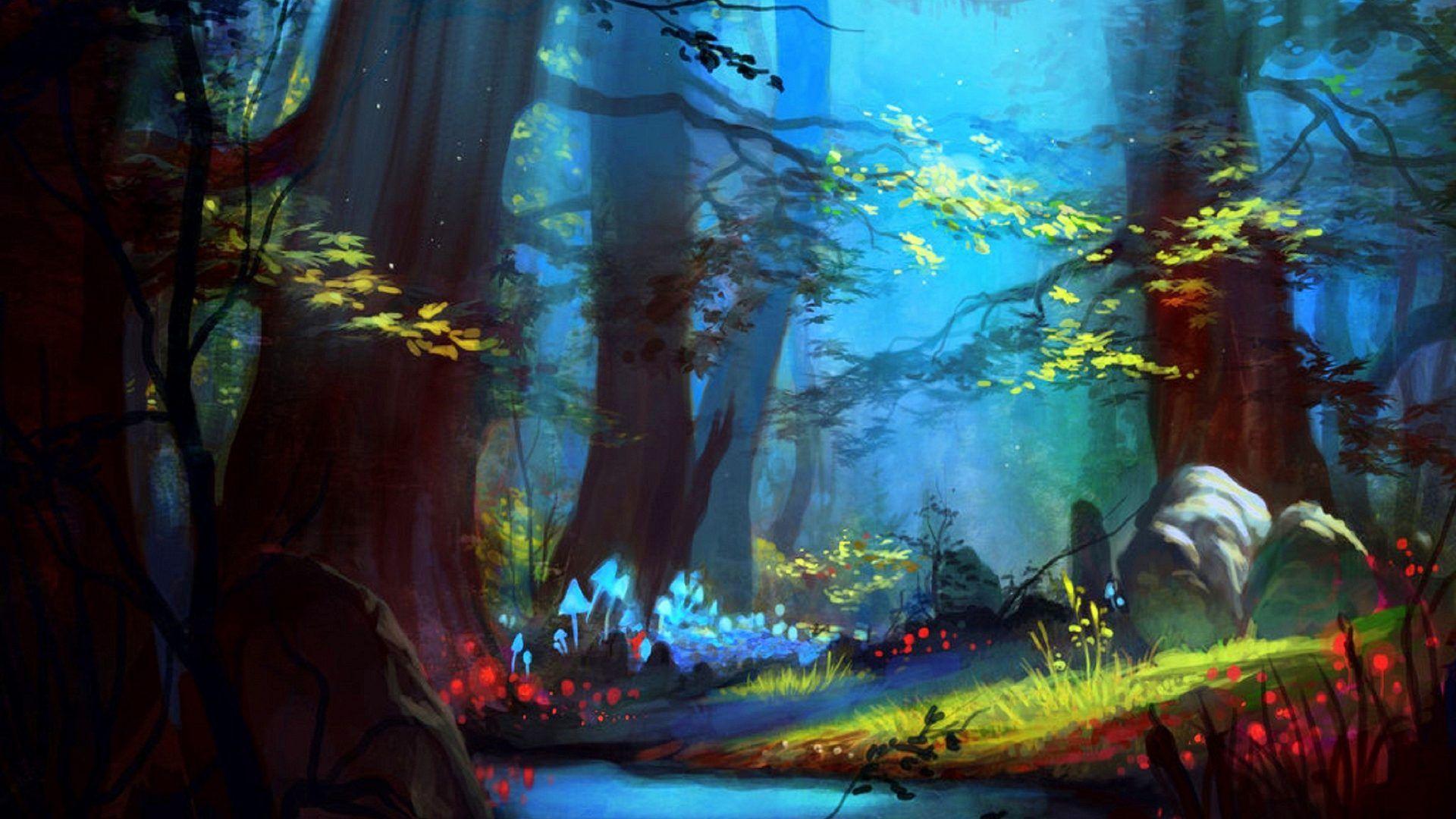 Enchanted Forest Wallpaper Uk / Castle in Enchanted Forest HD Wallpaper