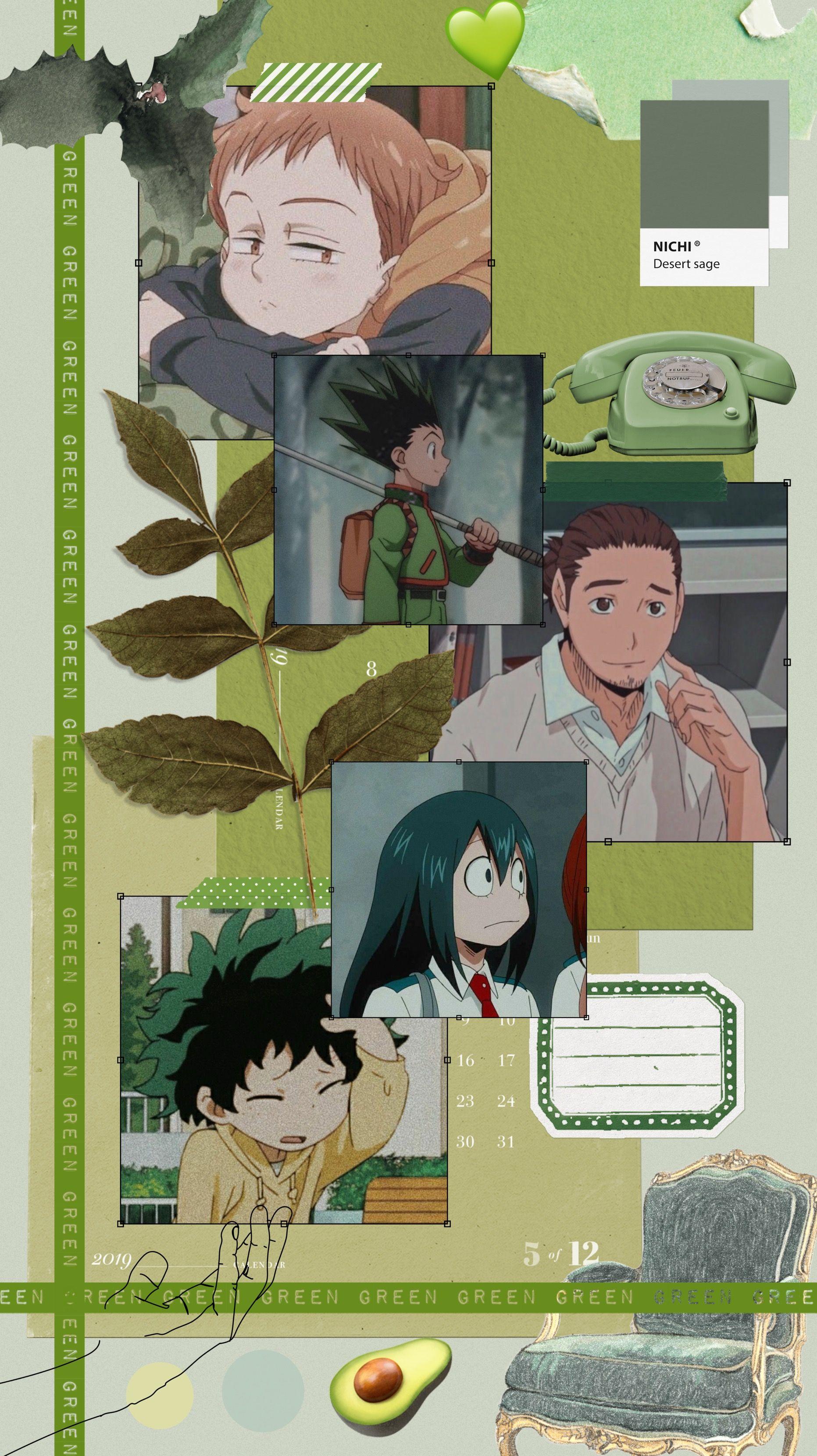 Green Anime Aesthetic Wallpapers Top Free Green Anime Aesthetic