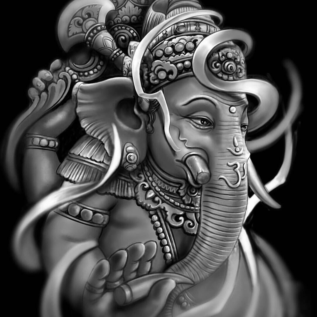 Ganesh Black and White Wallpapers Top Free Ganesh Black and White