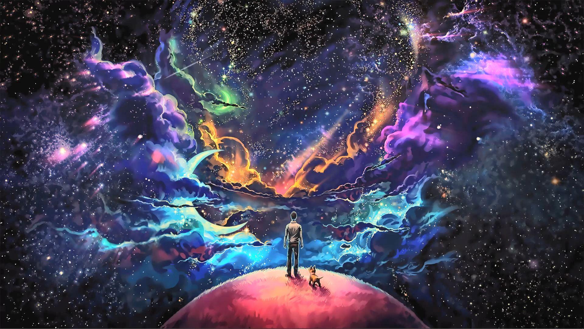 Man In Space Wallpaper