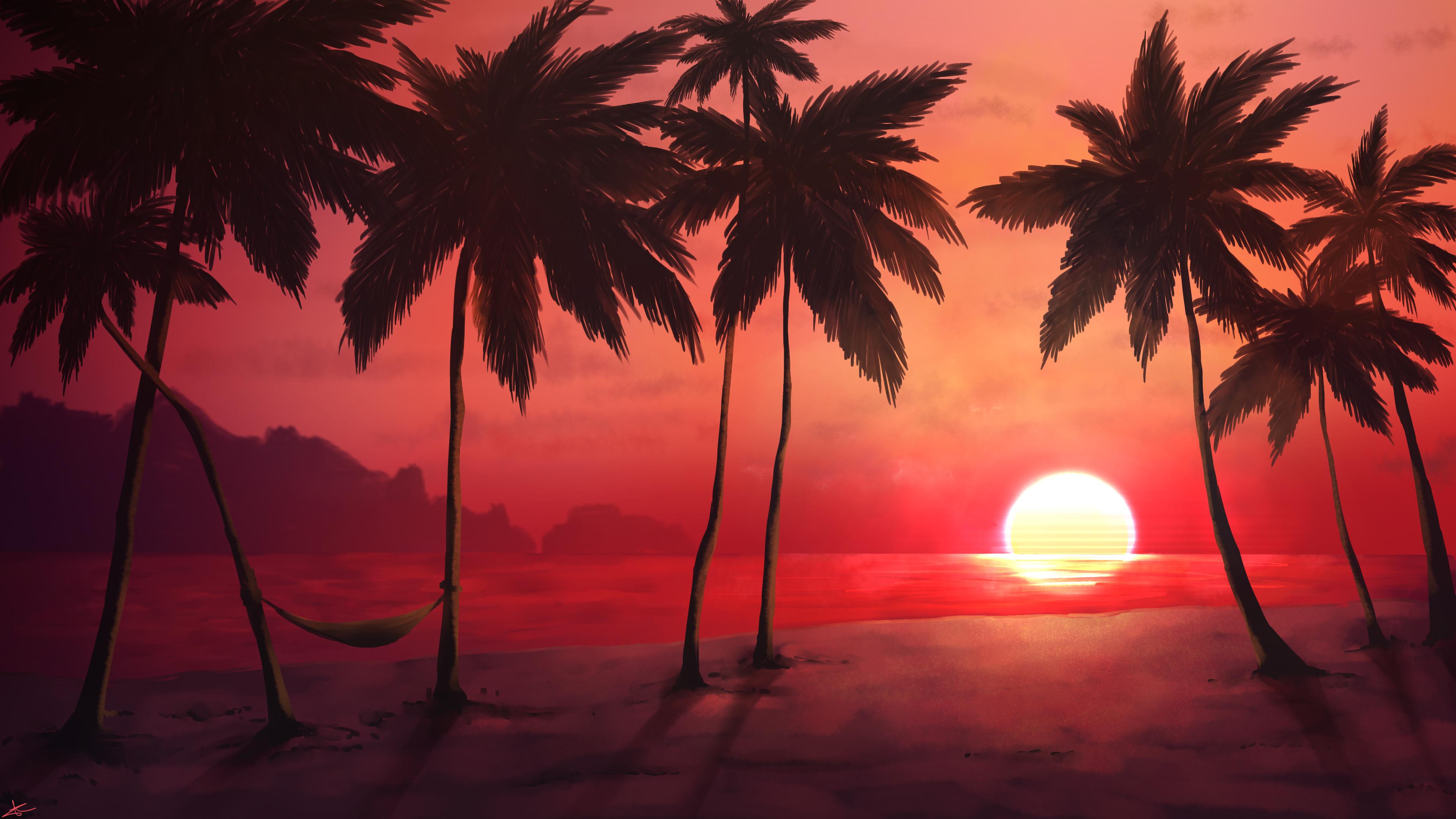 Tropical Sunset 4K Wallpapers Top Free Tropical Sunset 4K Backgrounds