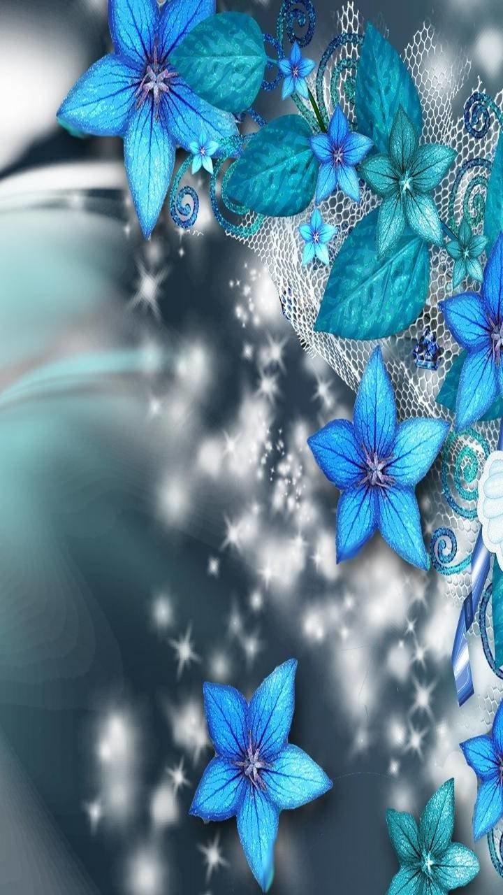 Blue Flower Phone Wallpapers Top Free Blue Flower Phone Backgrounds
