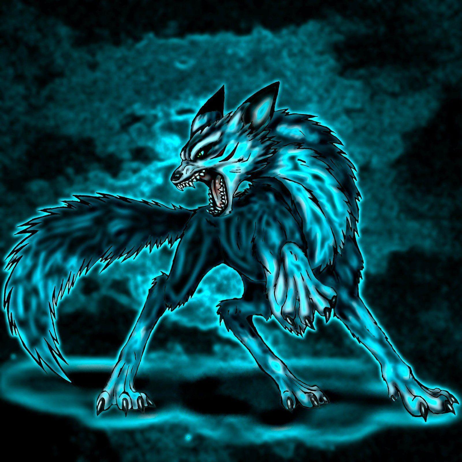Blue Lightning Wolf Wallpapers Top Free Blue Lightning Wolf Backgrounds WallpaperAccess