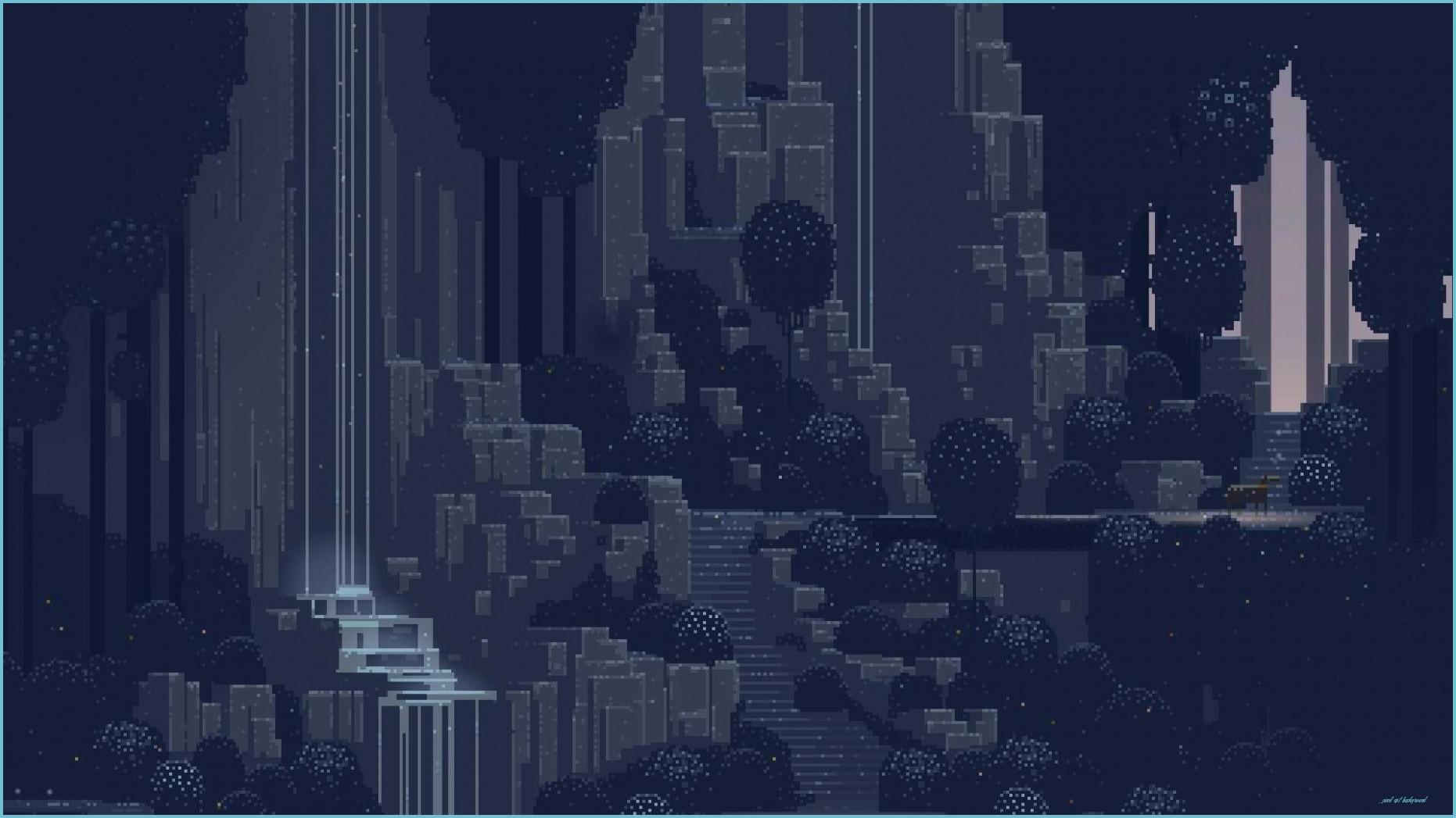 Pixel Art Blue Wallpapers Top Free Pixel Art Blue Backgrounds