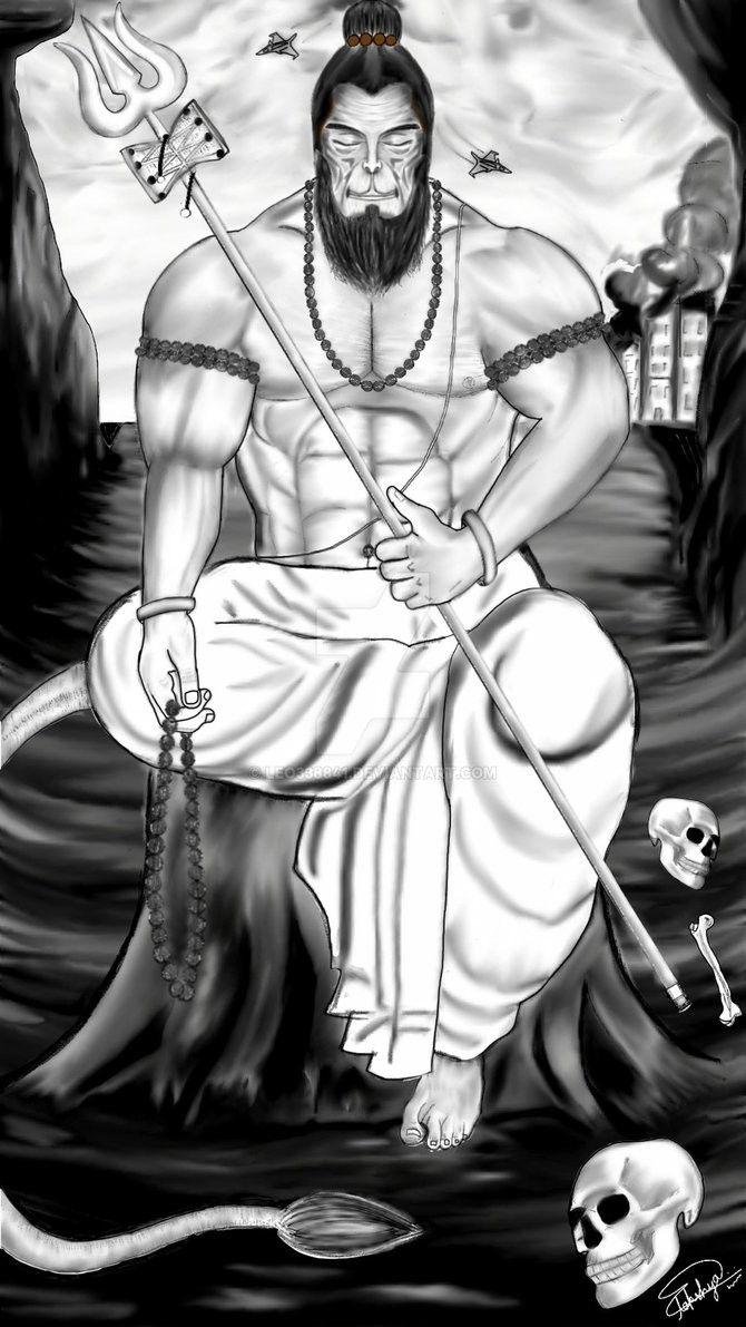 Lord Hanuman Black and White HD Wallpapers Top Free Lord Hanuman