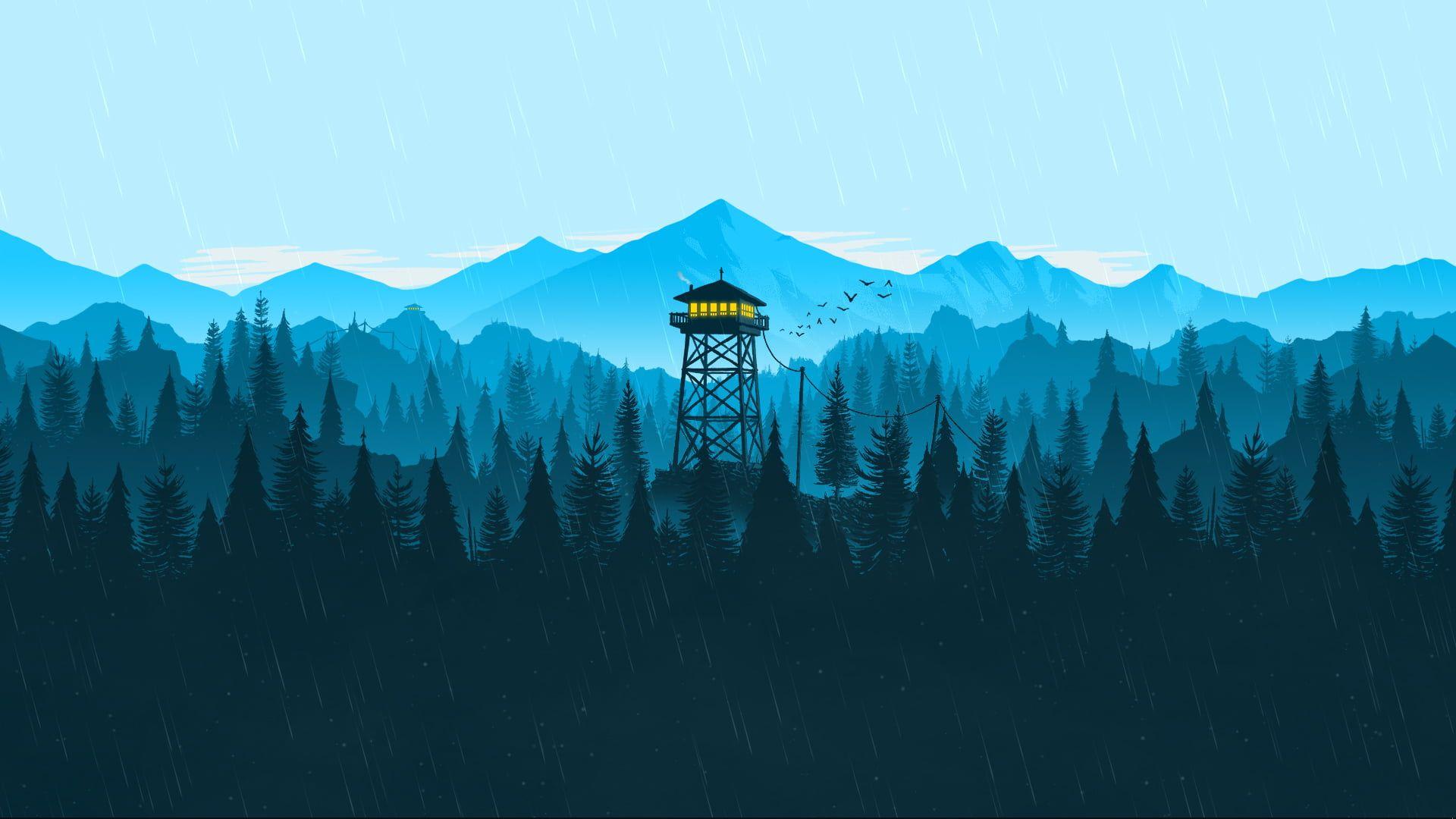 Blue Firewatch Wallpapers Top Free Blue Firewatch Backgrounds