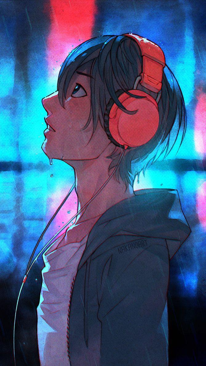 Anime Boy Listening To Music Wallpapers Top Free Anime Boy Listening