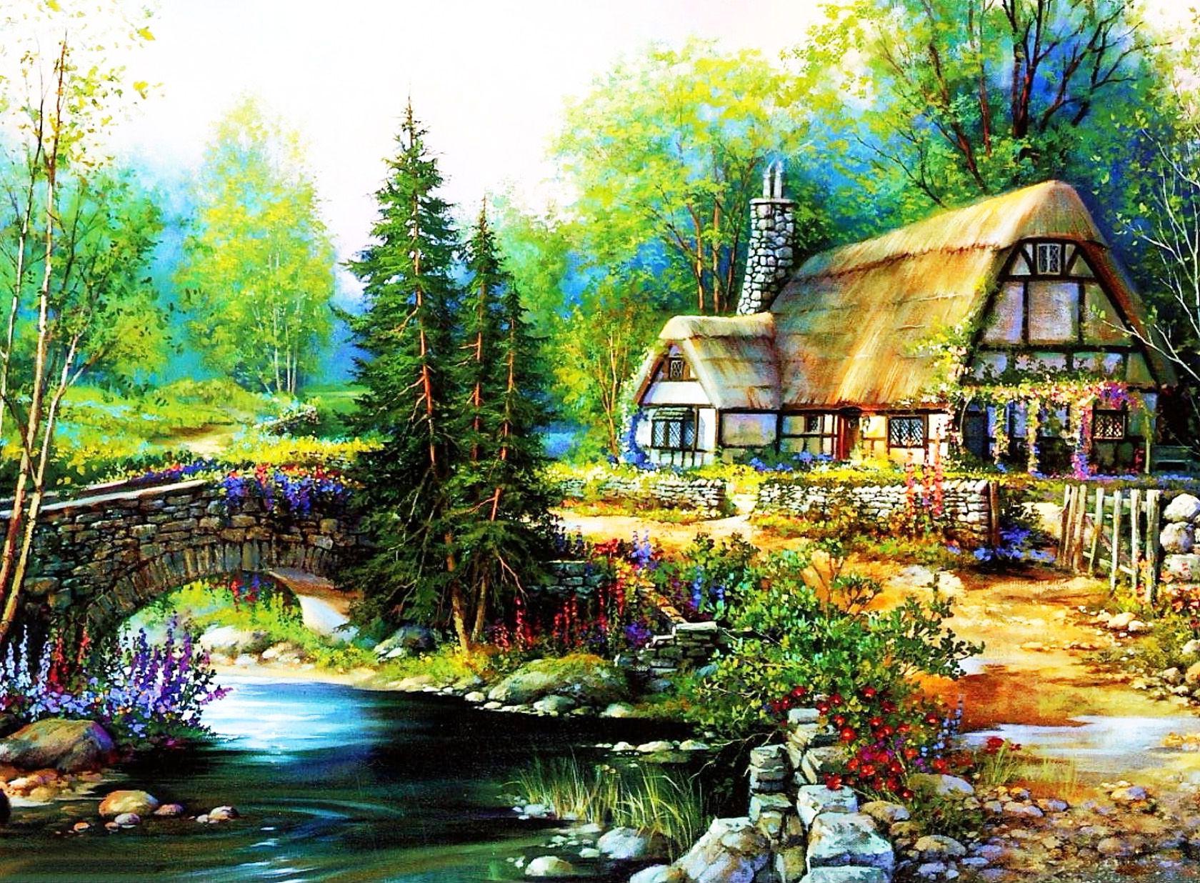 Cottage Wallpapers Top Free Cottage Backgrounds WallpaperAccess