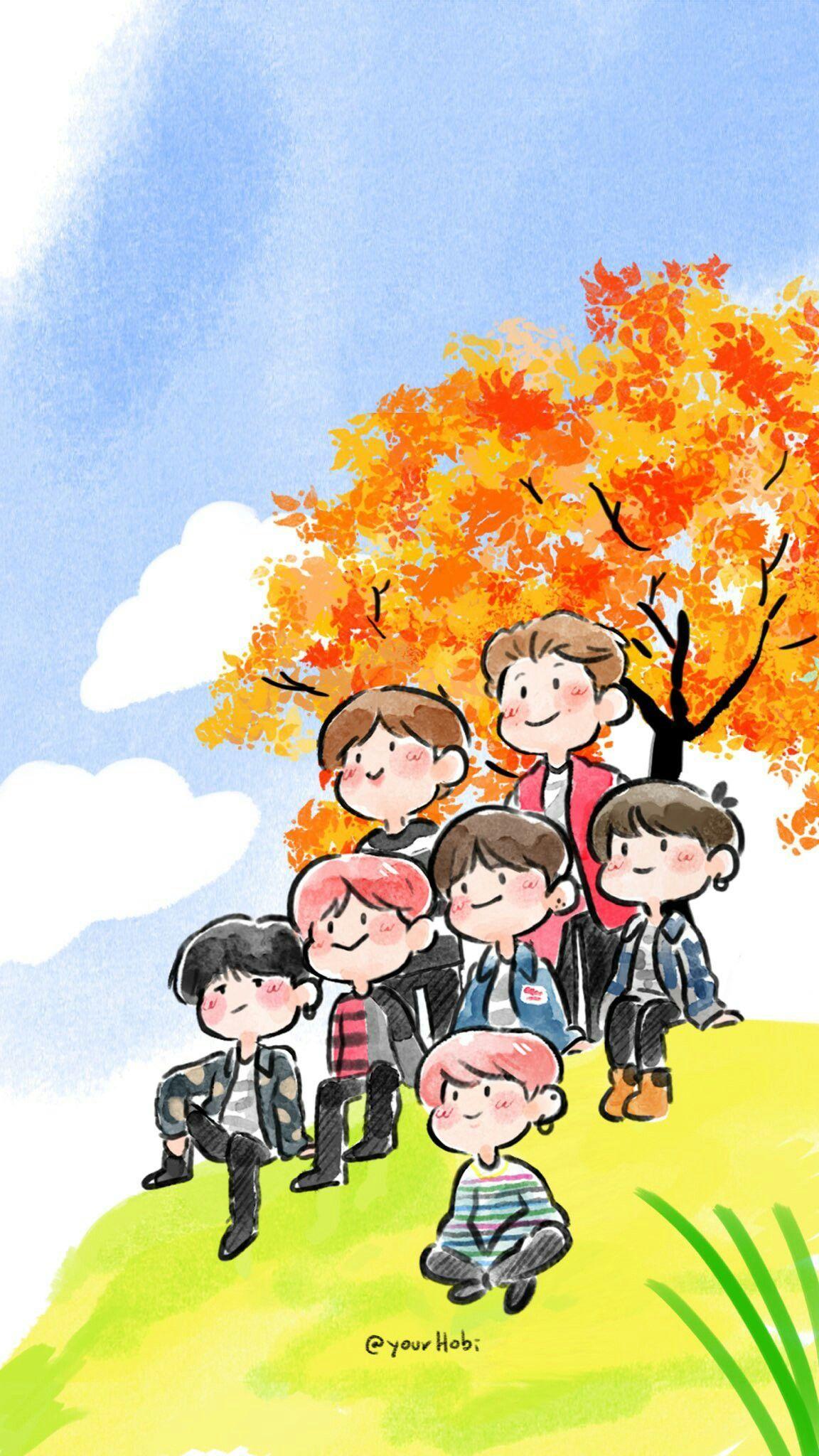 Bts Fanart Wallpaper BTS Fan Art Wallpapers Top Free BTS Fan Art