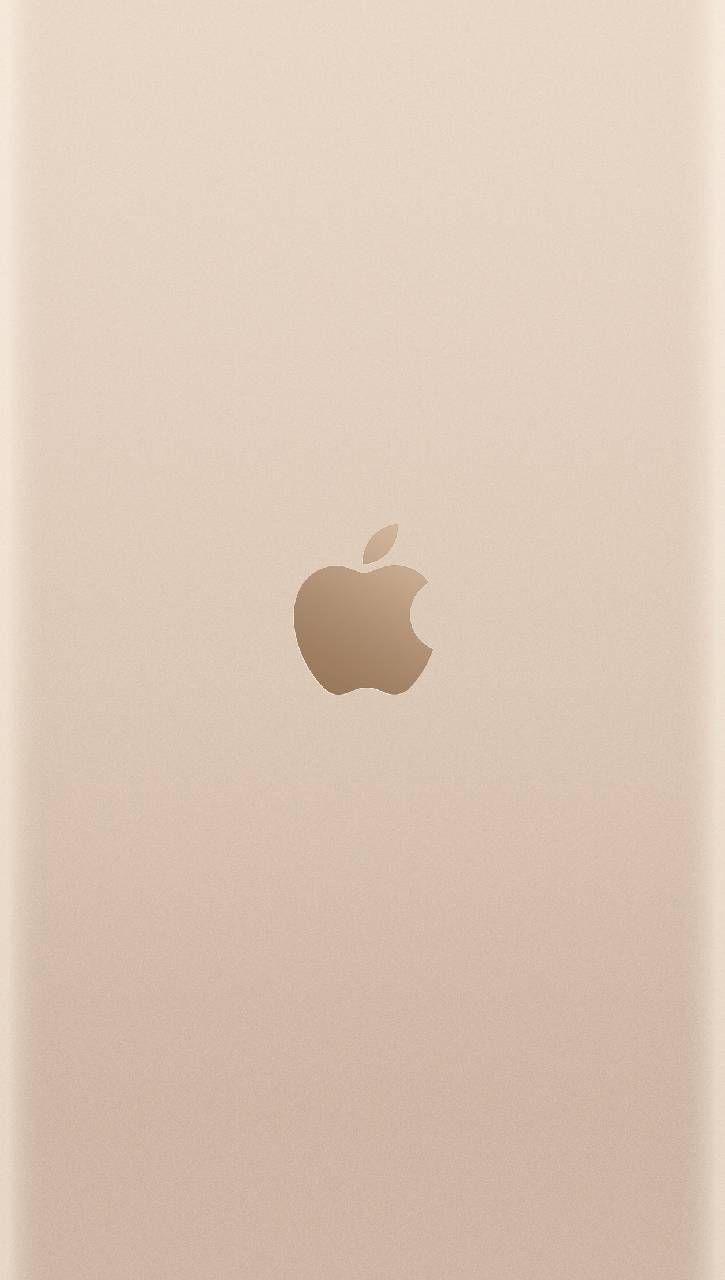 Gold Apple Logo Wallpaper