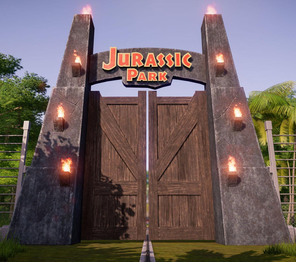 Jurassic Park Gate Wallpapers Top Free Jurassic Park Gate Backgrounds