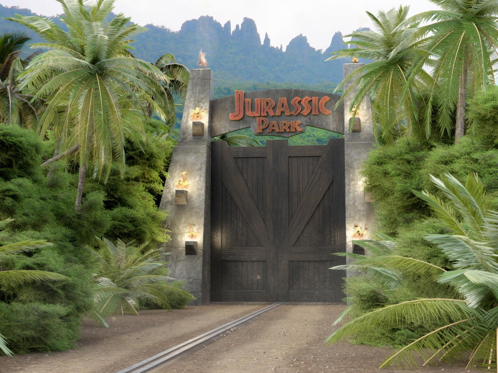 Jurassic Park Gate Wallpapers Top Free Jurassic Park Gate Backgrounds WallpaperAccess