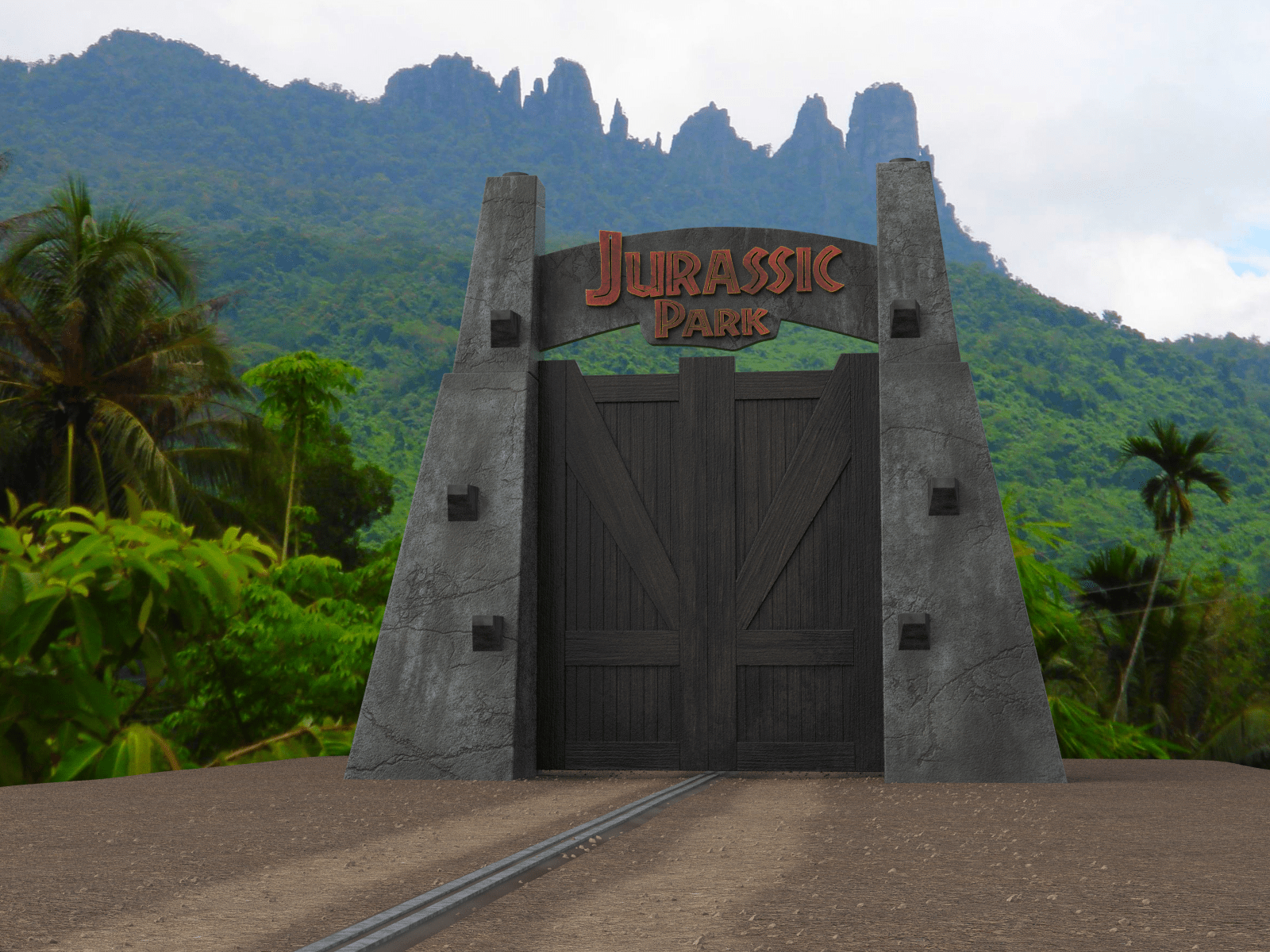 Jurassic Park Gate Wallpapers Top Free Jurassic Park Gate Backgrounds