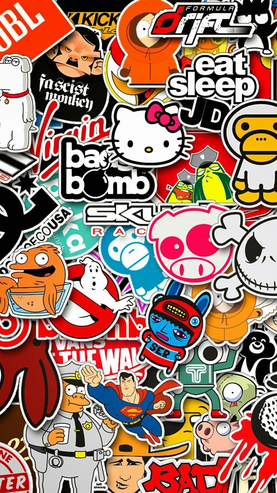 Sticker Bomb Phone Wallpapers Top Free Sticker Bomb Phone Backgrounds