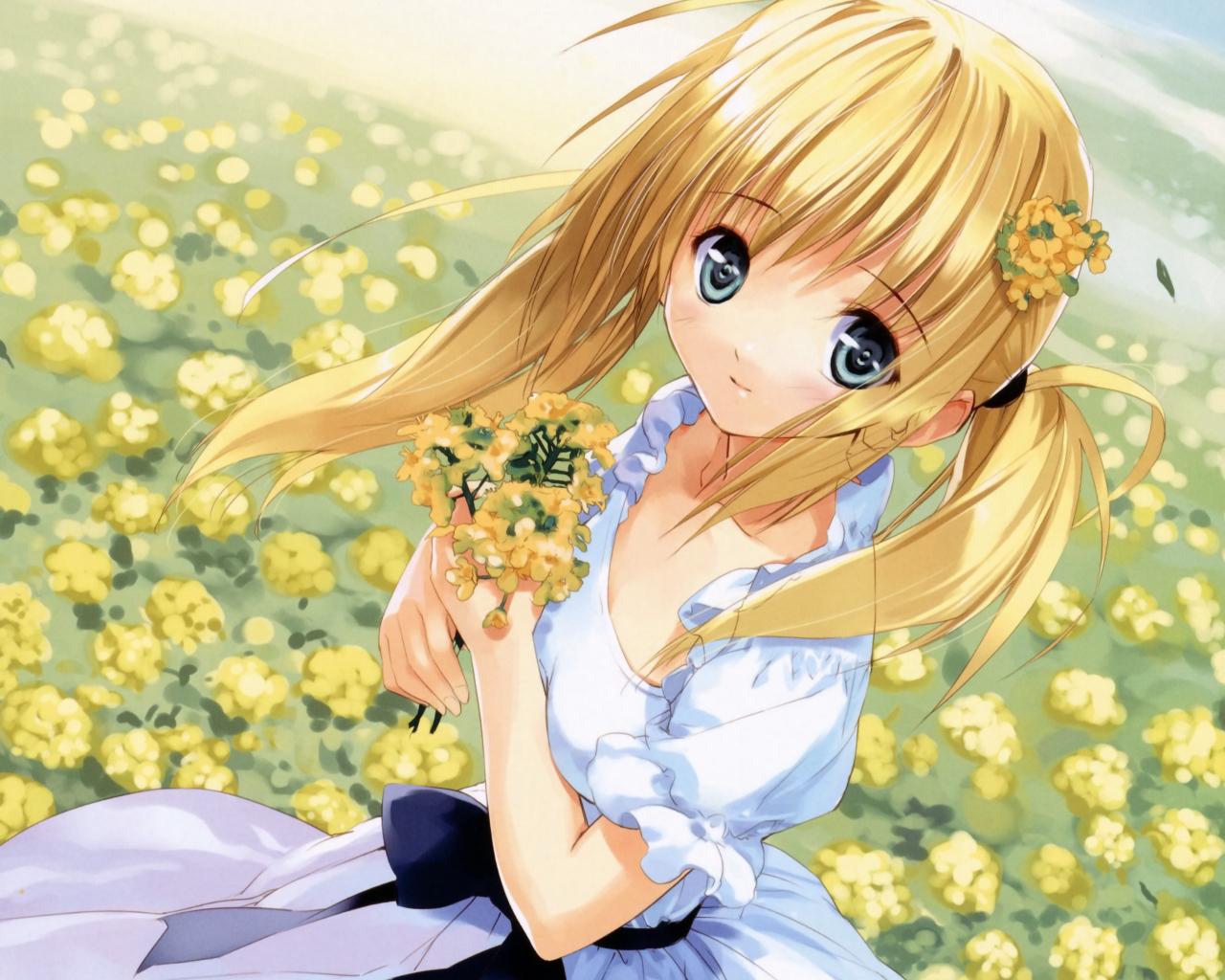 Cute Anime Flower Wallpapers Top Free Cute Anime Flower Backgrounds