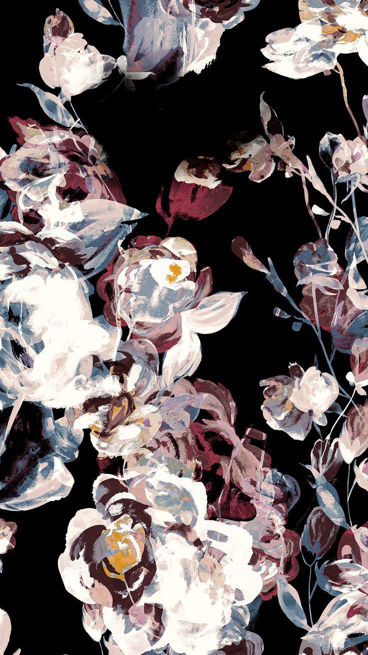 Dark Floral iPhone Wallpapers Top Free Dark Floral iPhone Backgrounds
