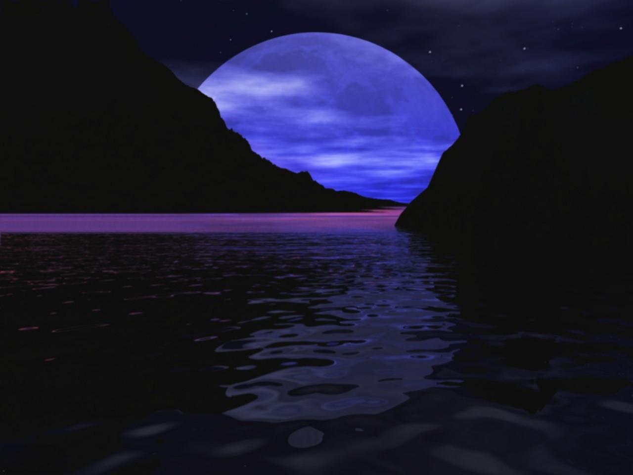 Blue Moonlight Wallpapers Top Free Blue Moonlight Backgrounds