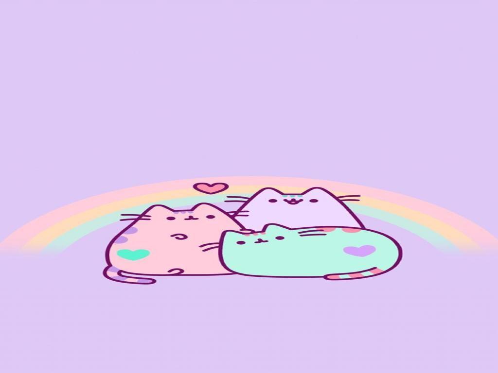 Kawaii Cute Purple Wallpaper