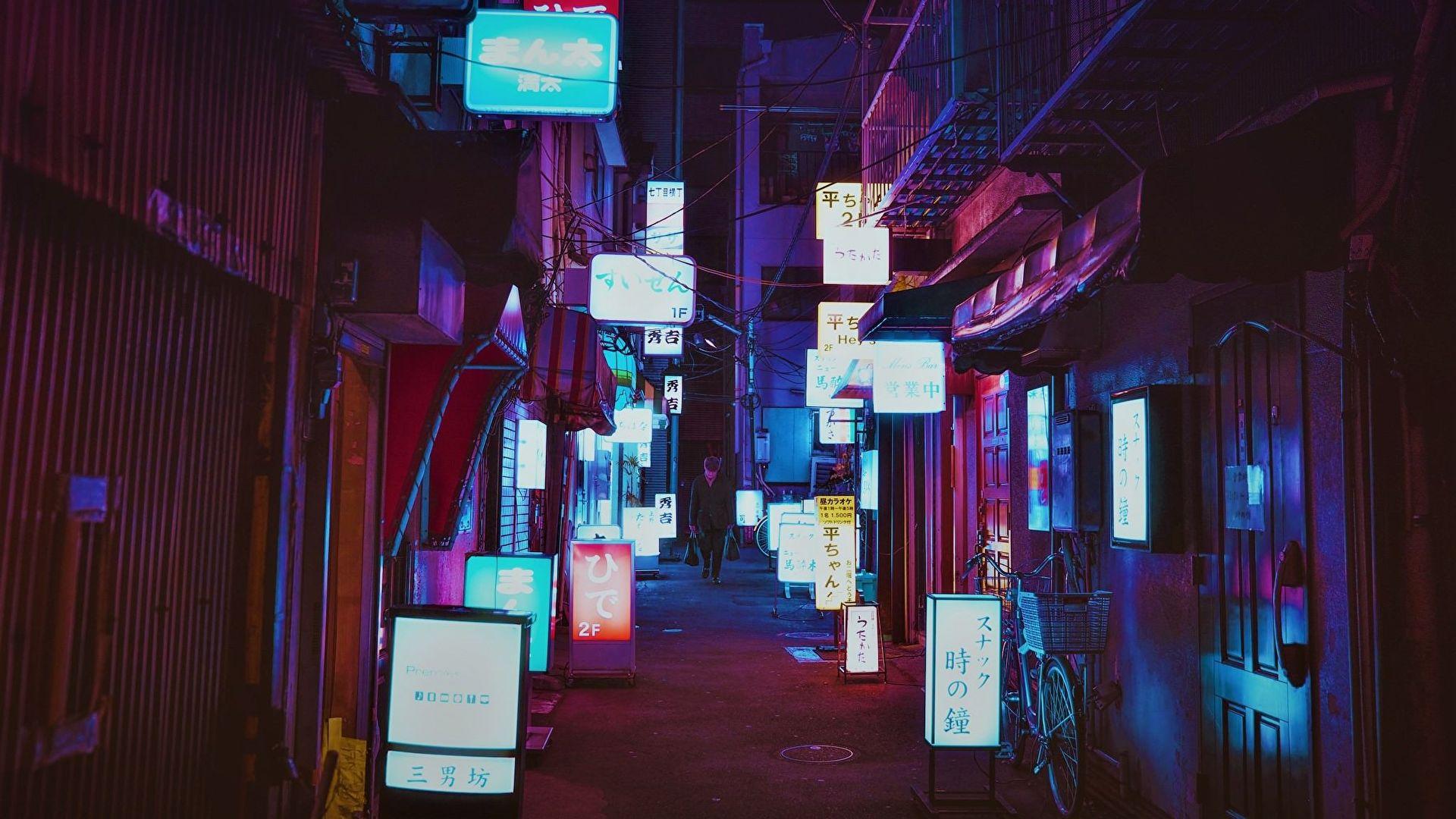 Neon Tokyo Wallpapers Top Free Neon Tokyo Backgrounds WallpaperAccess
