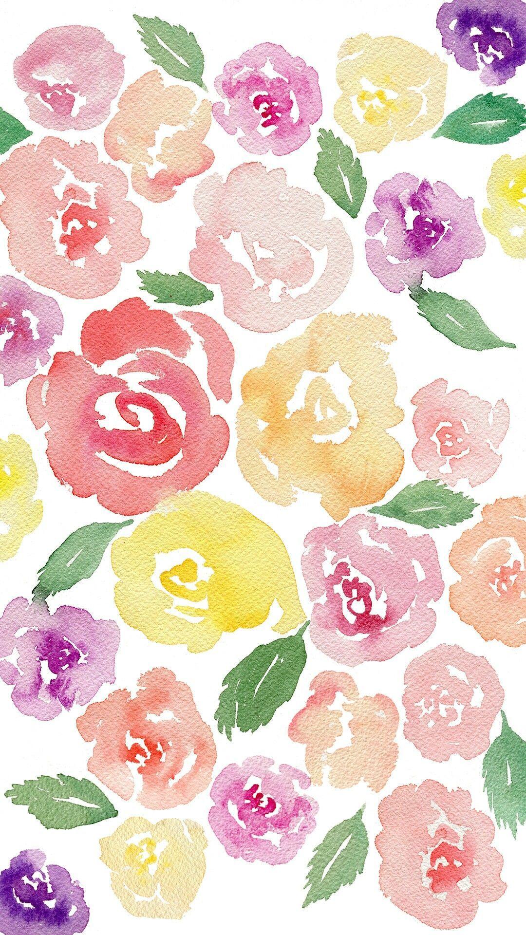 Watercolor Flower iPhone Wallpapers Top Free Watercolor Flower iPhone