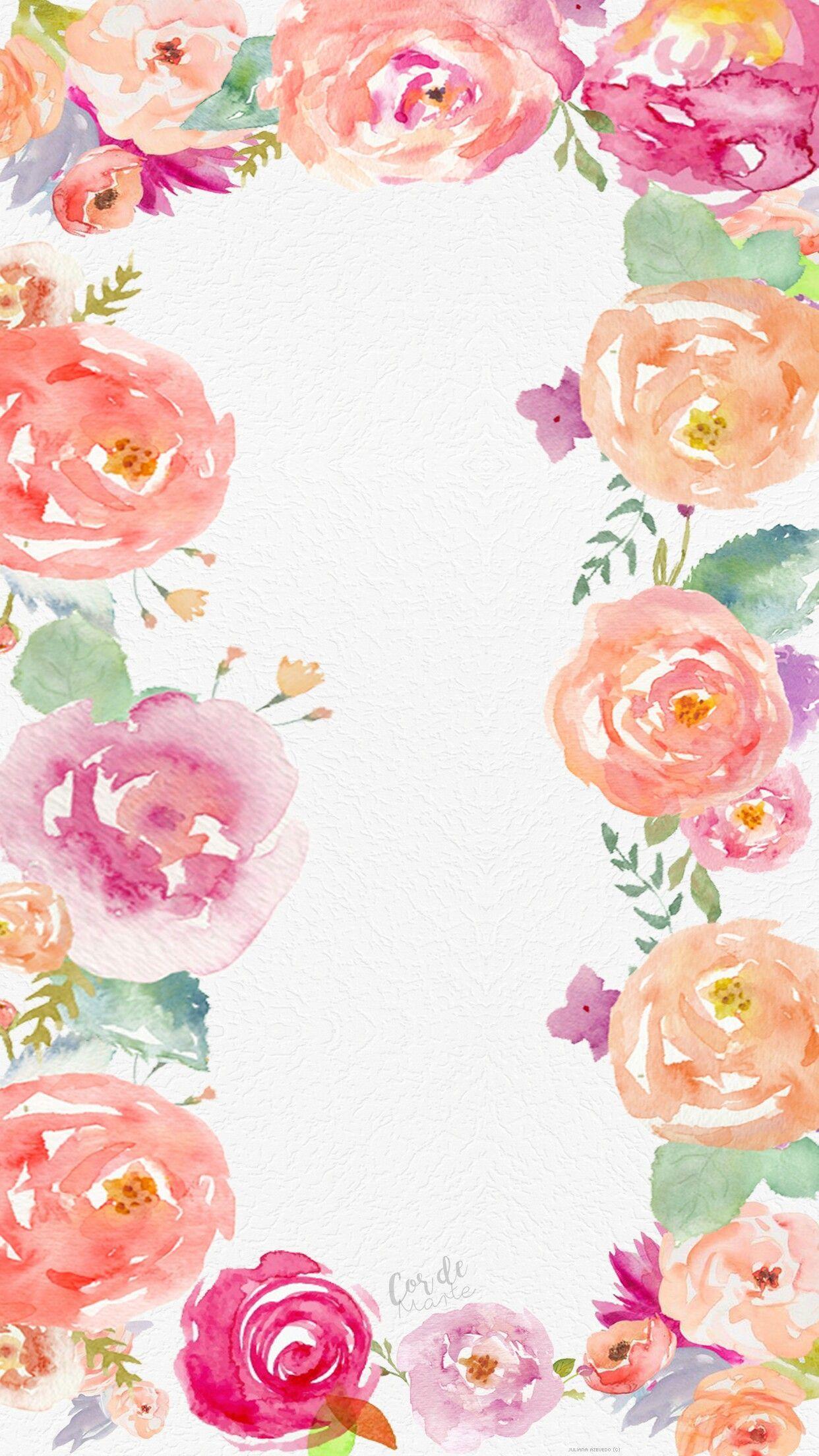 Watercolor Flower iPhone Wallpapers Top Free Watercolor Flower iPhone