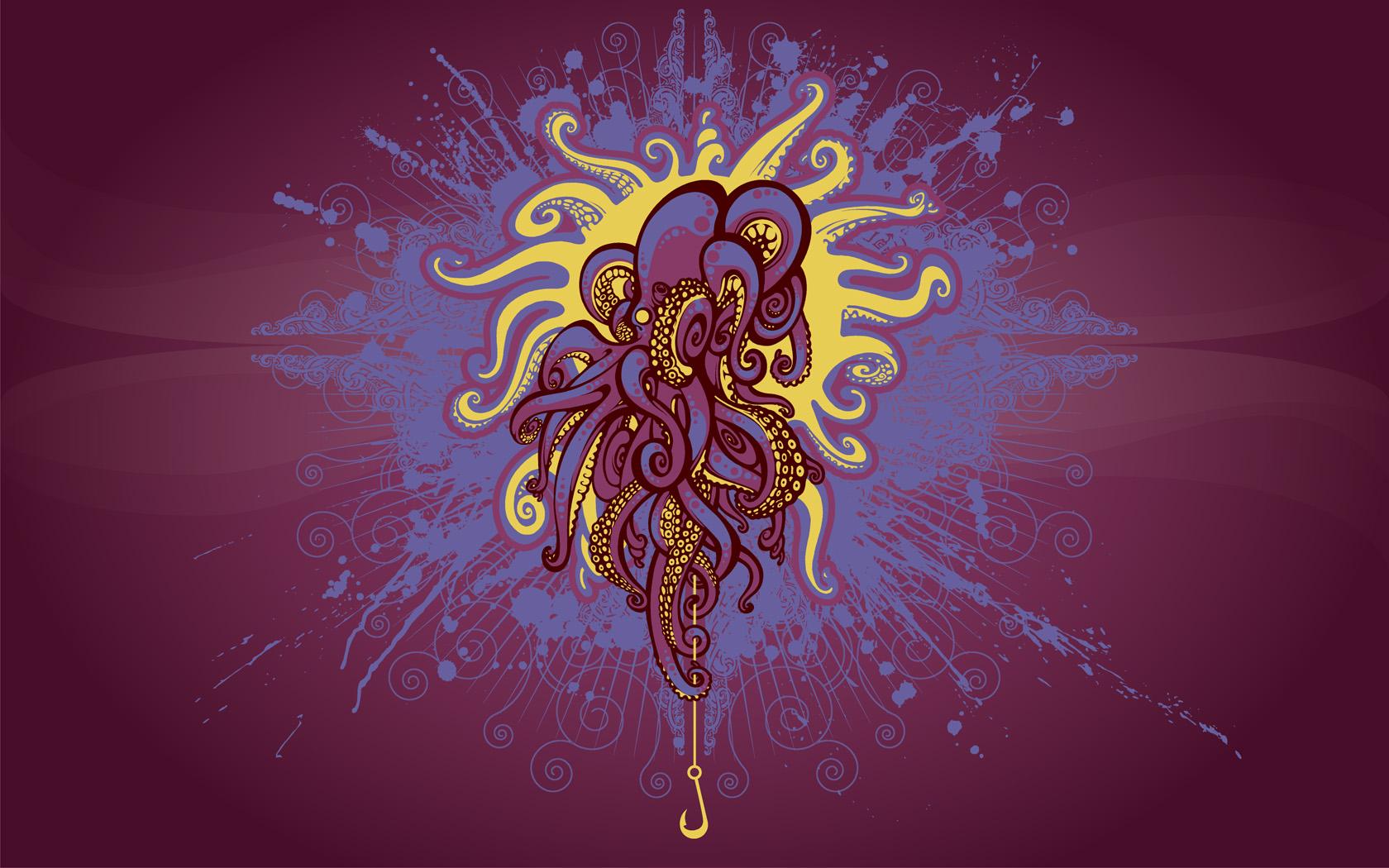 Octopus Art Wallpapers Top Free Octopus Art Backgrounds WallpaperAccess