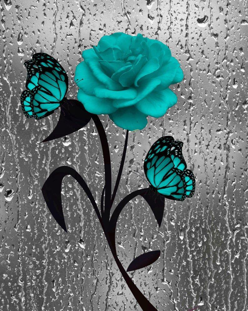 Teal Rose Wallpapers Top Free Teal Rose Backgrounds WallpaperAccess