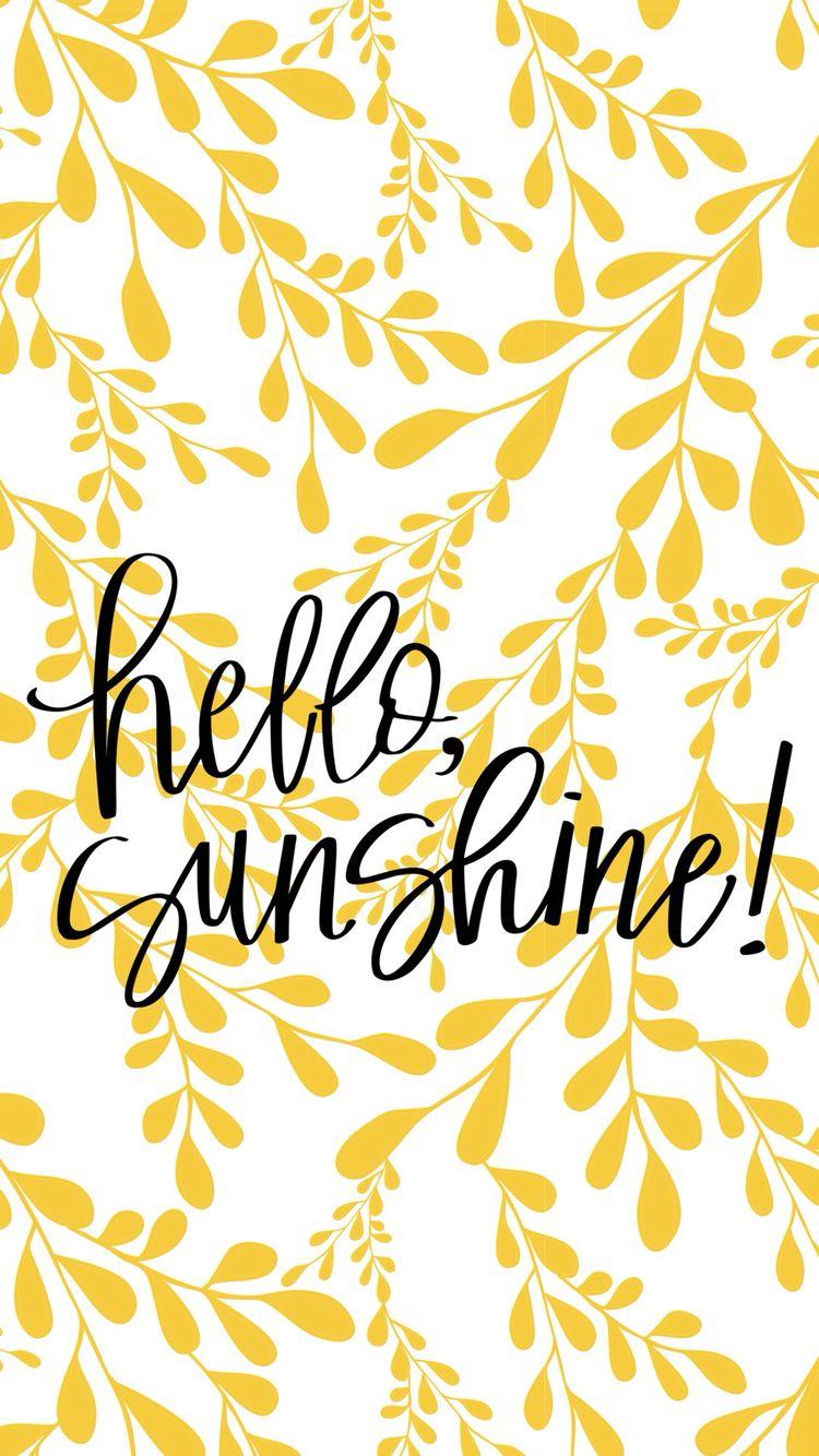 Hello Sunshine Wallpapers Top Free Hello Sunshine Backgrounds