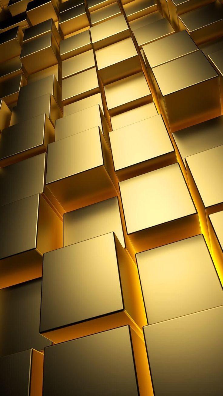 Gold 3D Wallpapers Top Free Gold 3D Backgrounds WallpaperAccess
