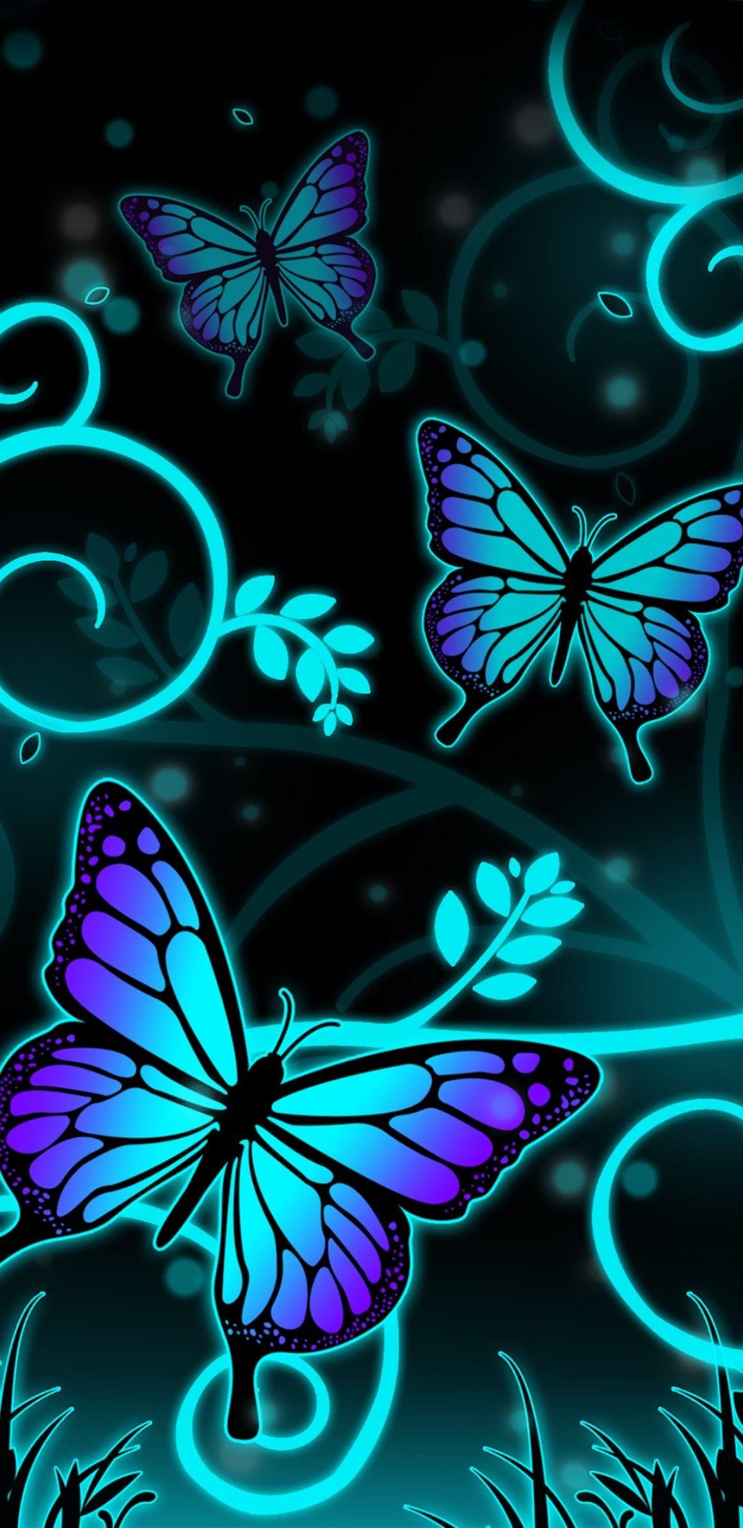 Turquoise Purple Butterfly Wallpapers Top Free Turquoise Purple