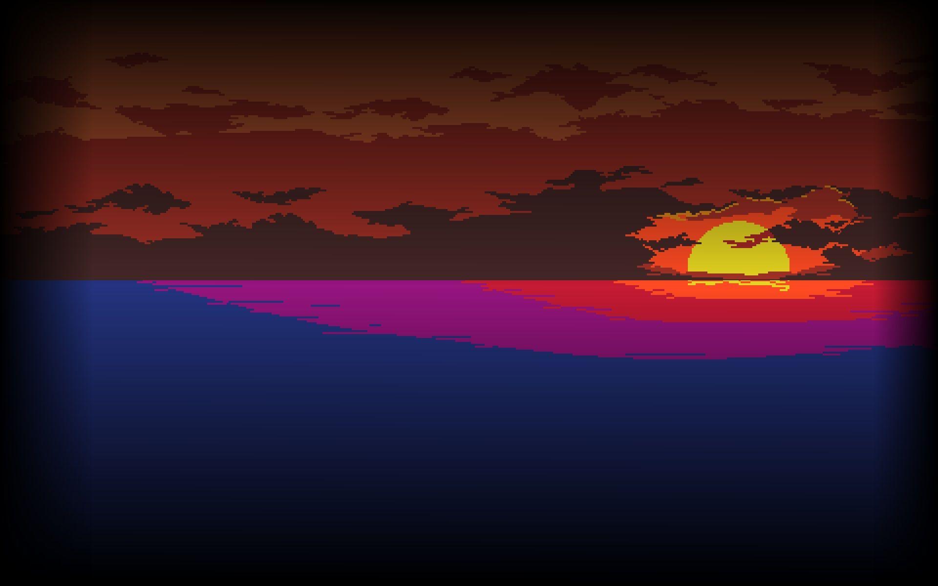 Orange Sunset Aesthetic Wallpapers Top Free Orange Sunset Aesthetic