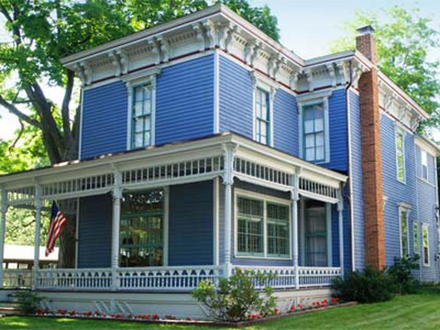 Blue House Wallpapers Top Free Blue House Backgrounds WallpaperAccess