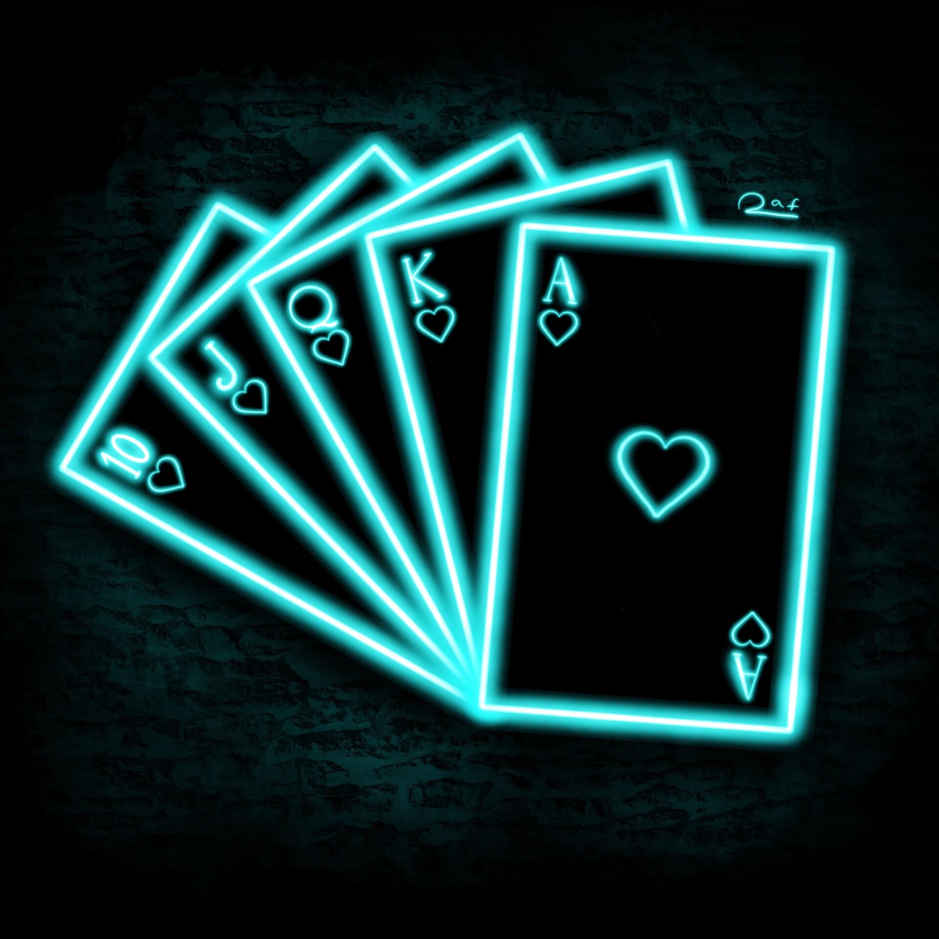 Neon Card Wallpapers Top Free Neon Card Backgrounds WallpaperAccess