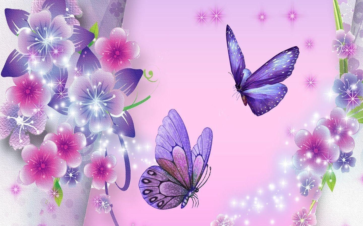 Purple Glitter Butterfly Wallpapers Top Free Purple Glitter Butterfly Backgrounds