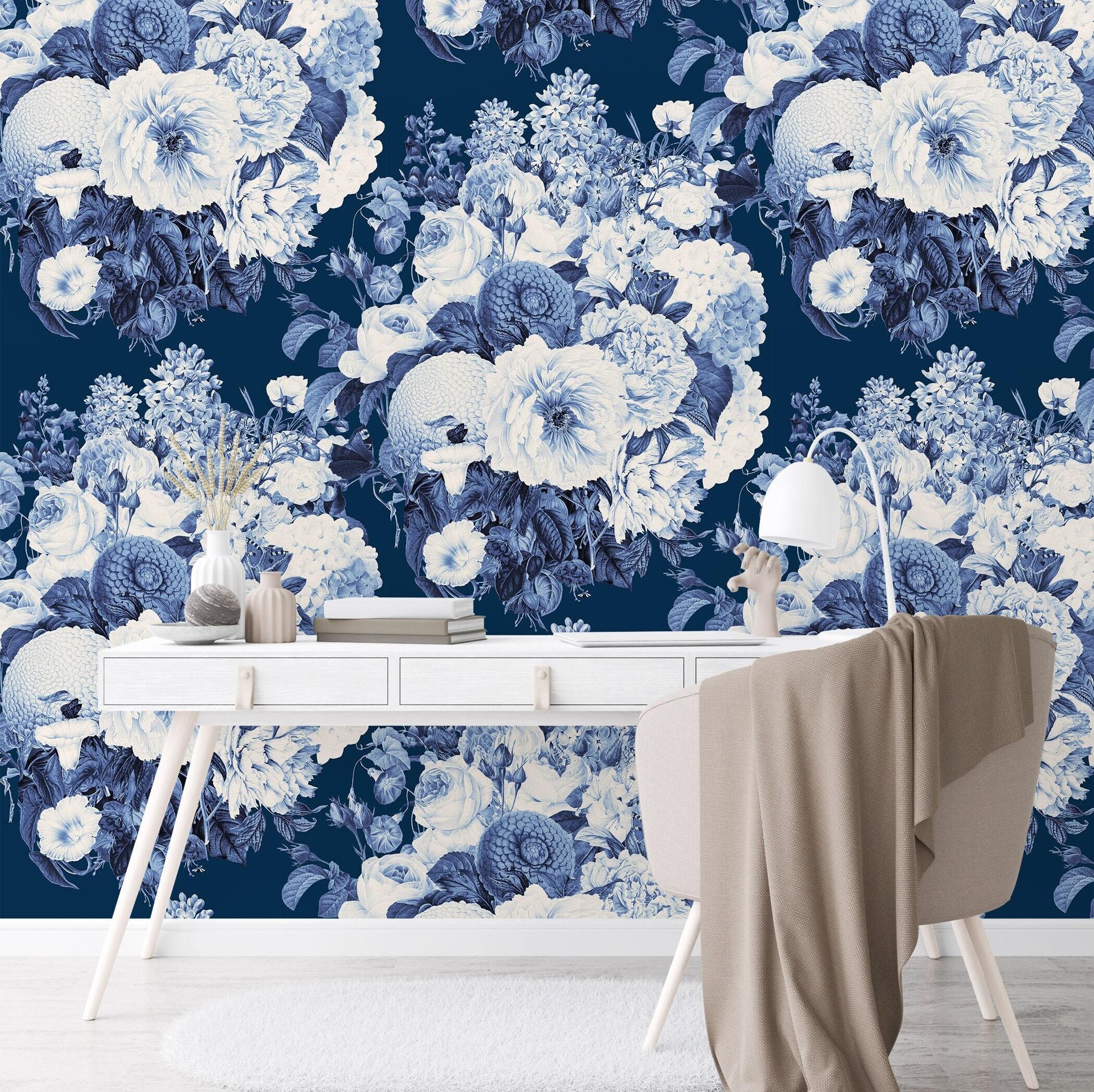 Navy Blue Floral Wallpapers Top Free Navy Blue Floral Backgrounds