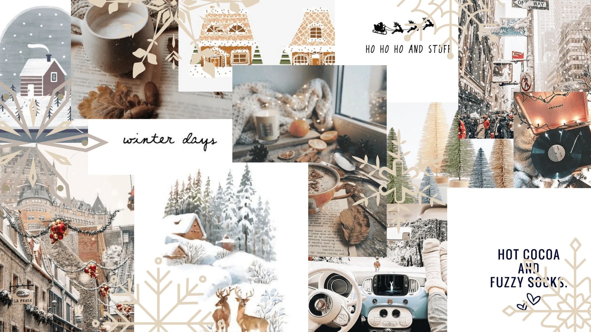 Winter Aesthetic Collage Wallpapers Top Free Winter Aesthetic Collage