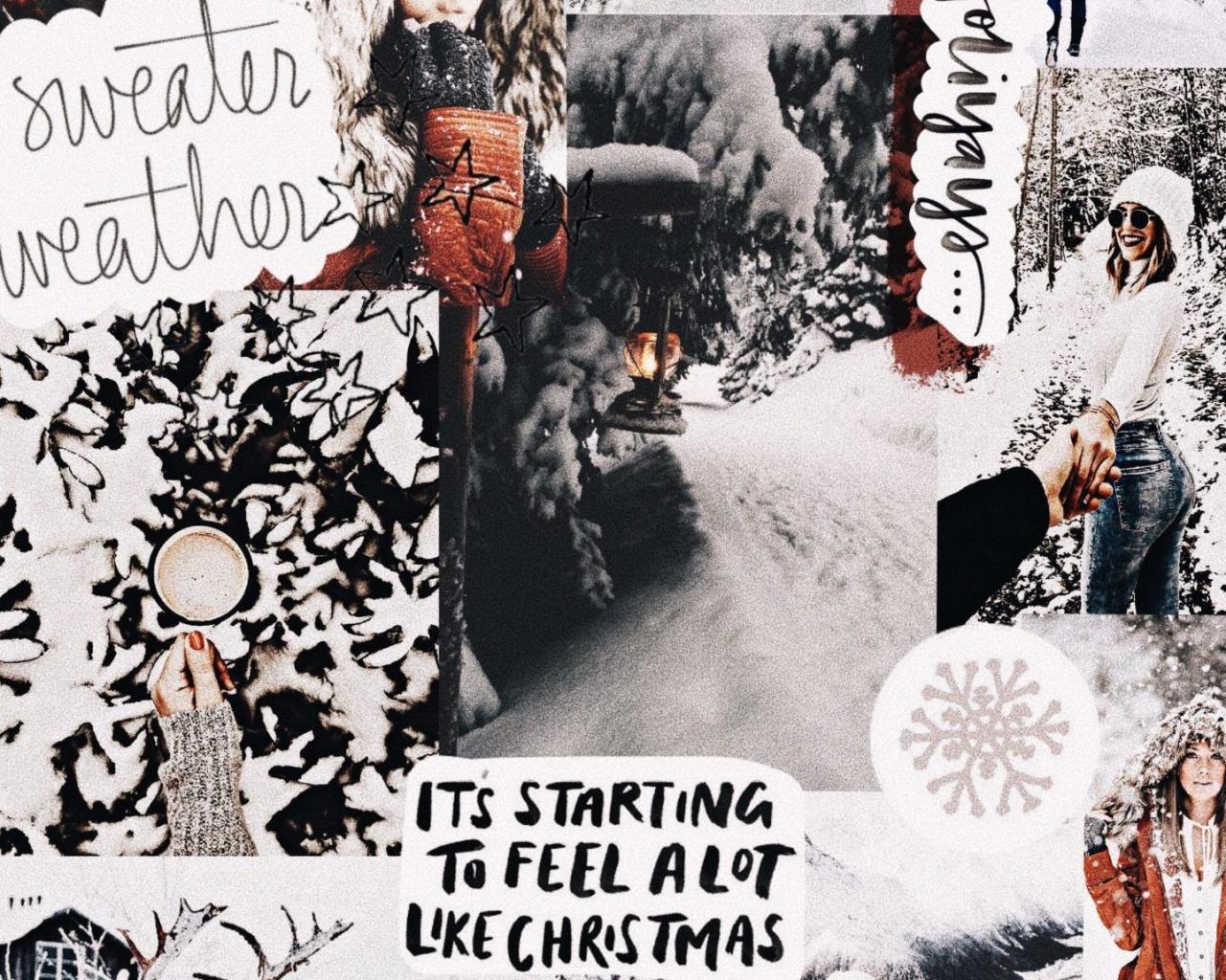 Winter Aesthetic Collage Wallpapers Top Free Winter Aesthetic Collage