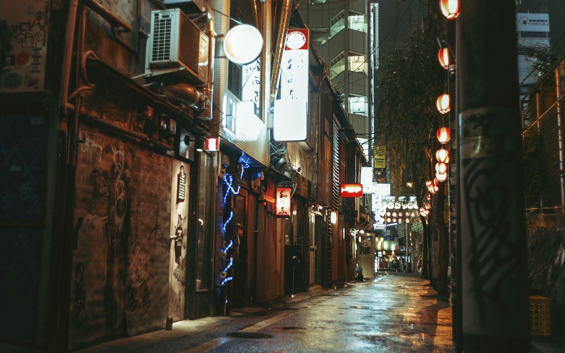 Urban Japanese Alley Wallpapers Top Free Urban Japanese Alley