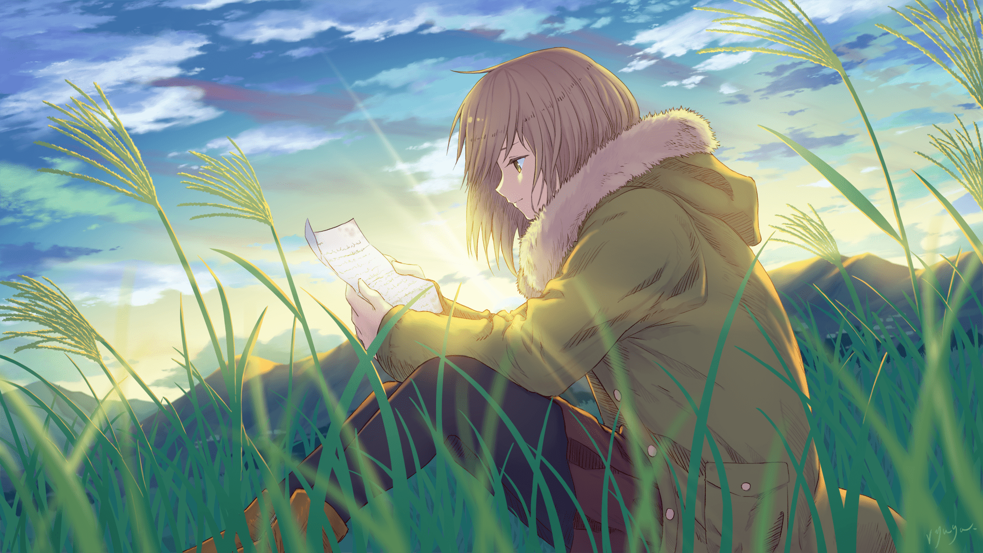 Anime Girl Reading Wallpapers Top Free Anime Girl Reading Backgrounds