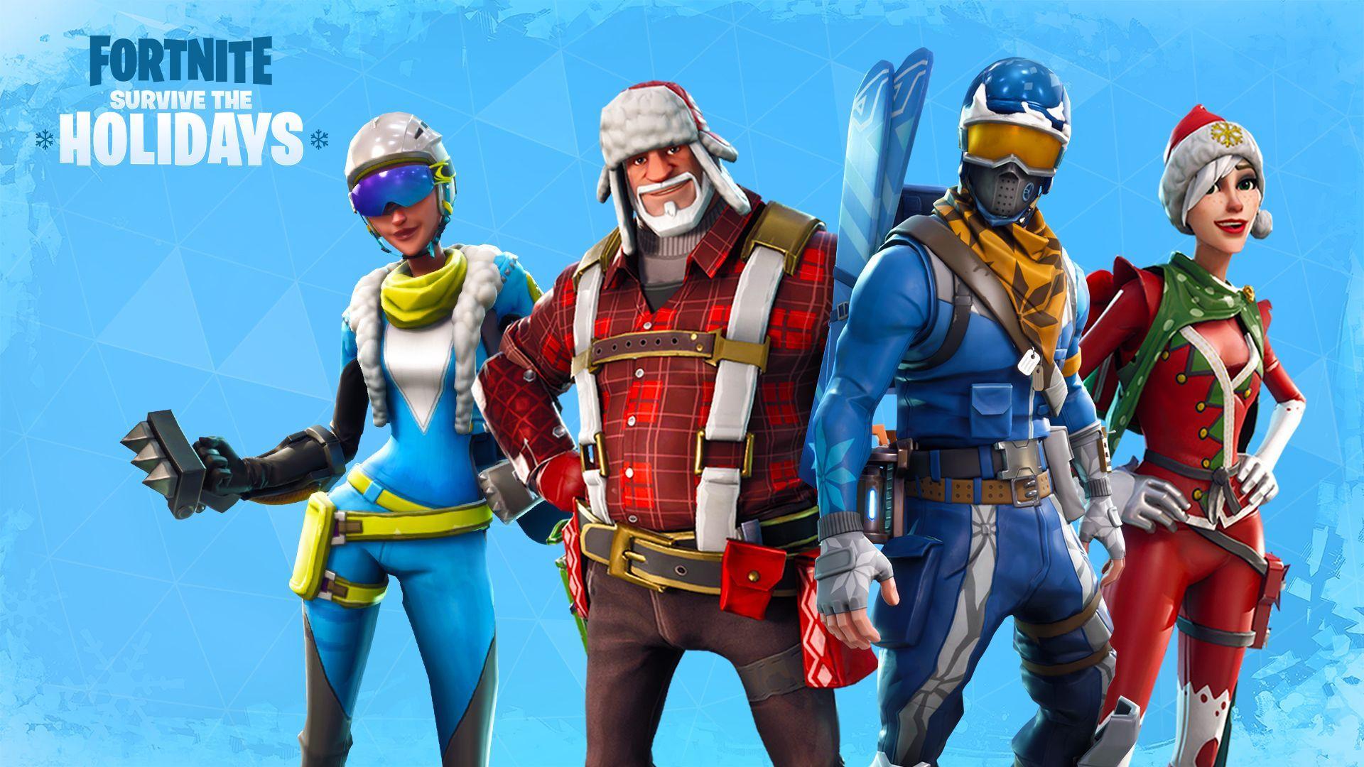 Fortnite Christmas Background Hd Fortnite Christmas Event Desktop Wallpapers Top Free Fortnite