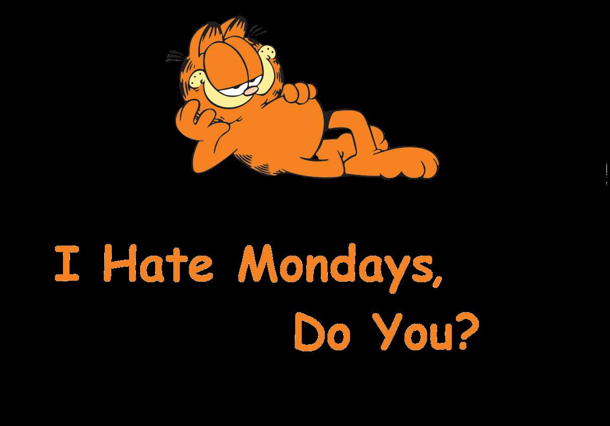 Garfield I Hate Mondays Wallpapers Top Free Garfield I Hate Mondays