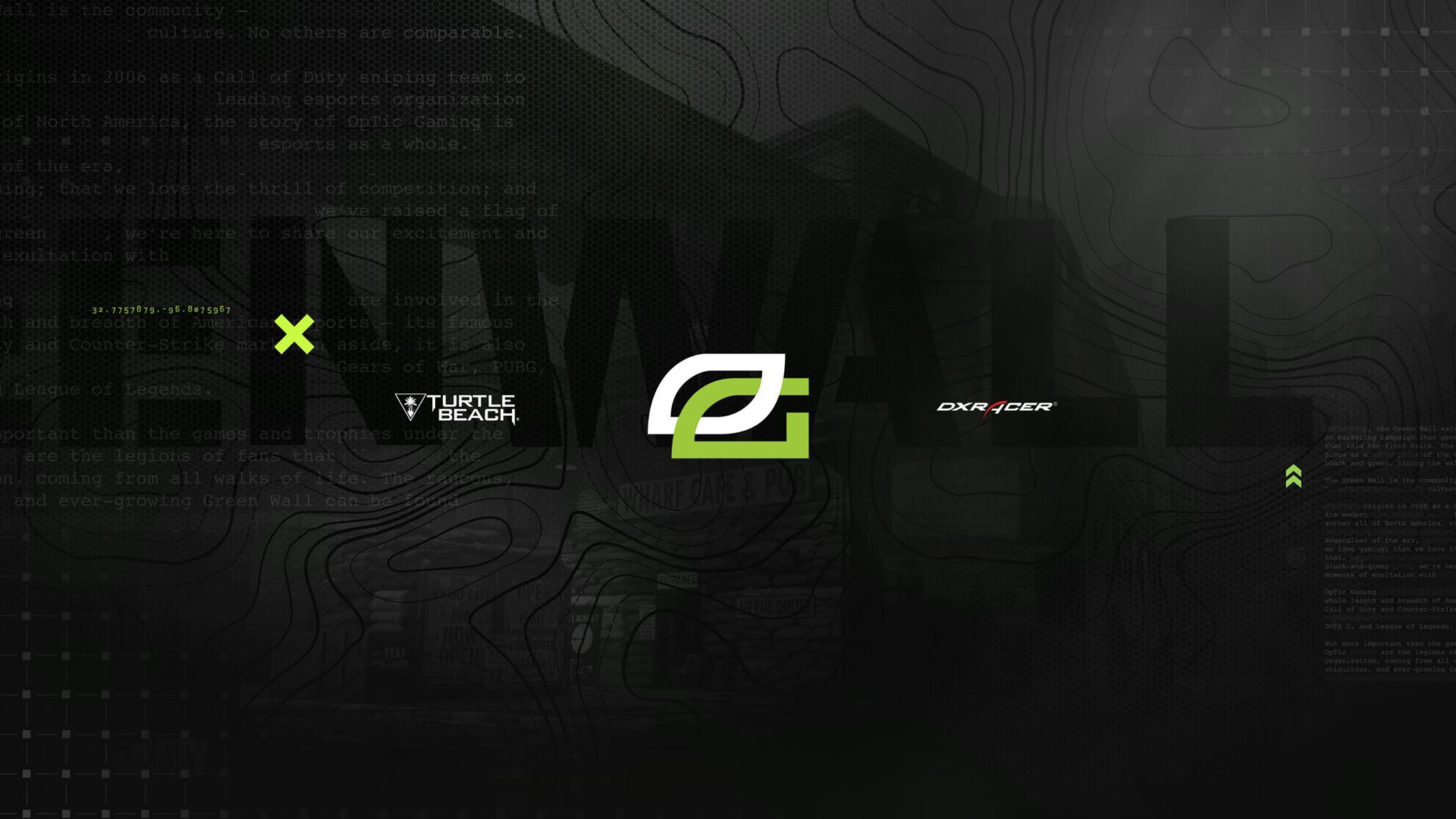 Optic Gaming Green Wall Wallpaper