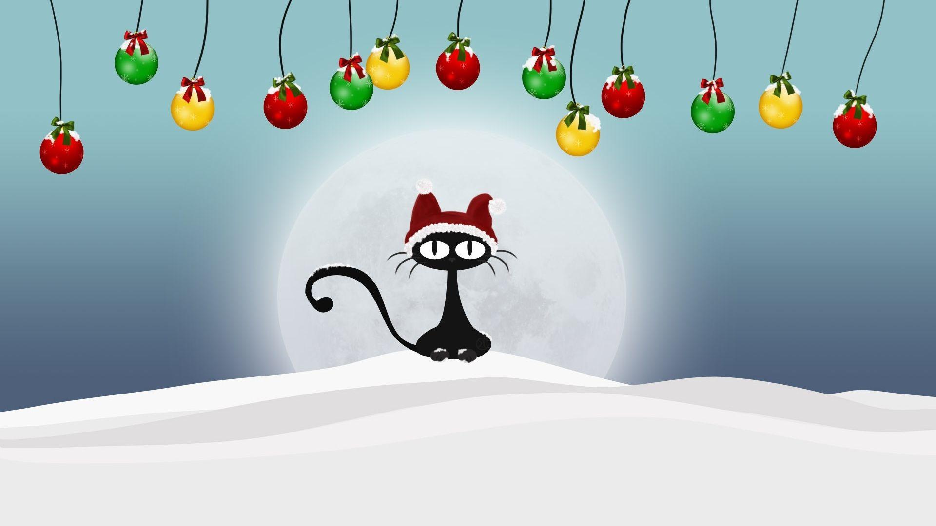 Cute Christmas Cat Wallpapers Top Free Cute Christmas Cat Backgrounds