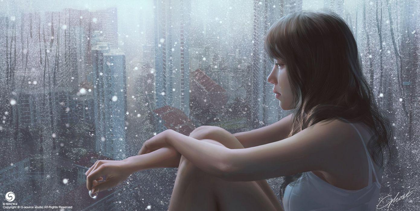 Girl Crying Art Wallpapers Top Free Girl Crying Art Backgrounds