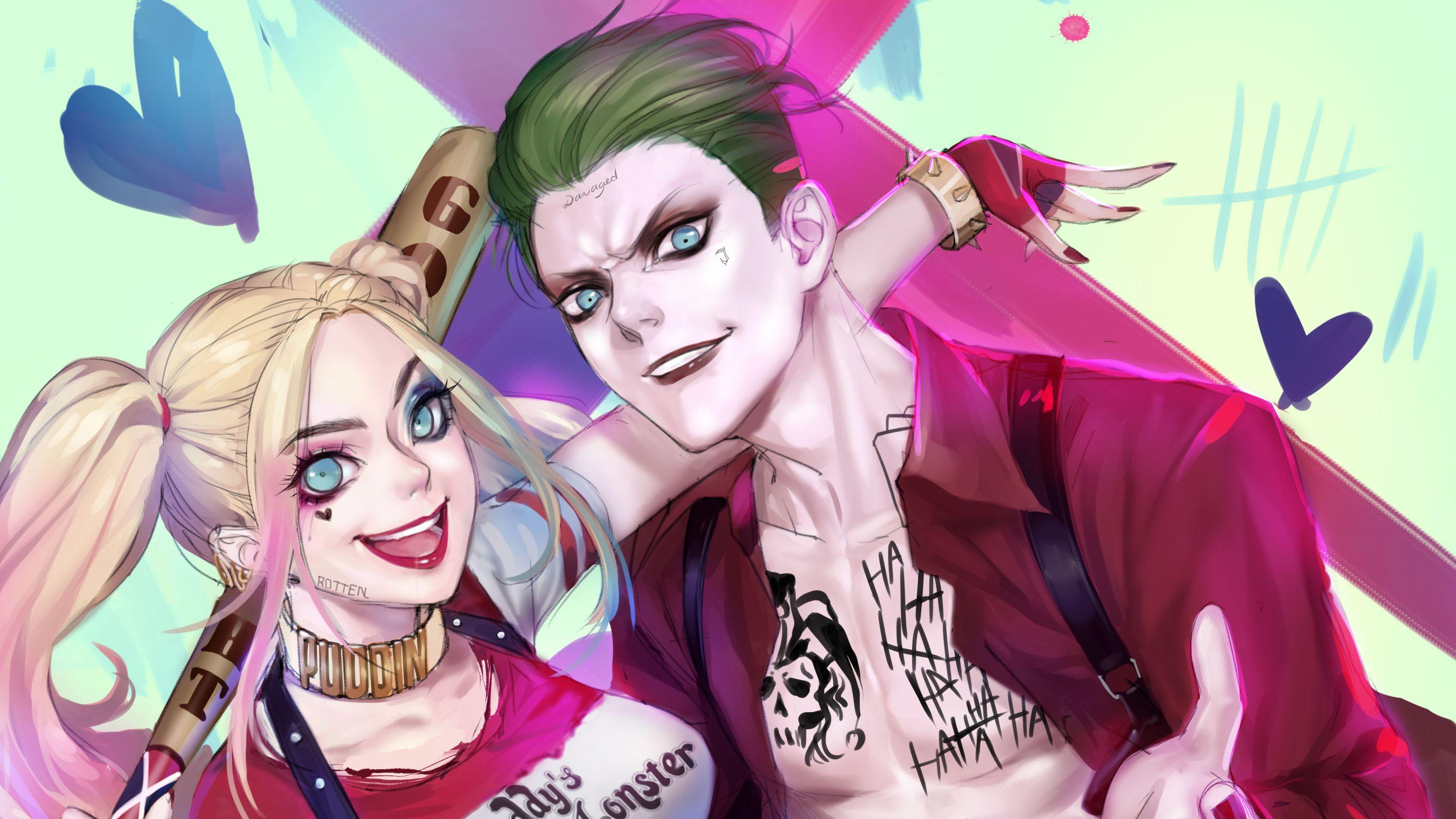 Anime Harley Quinn and Joker Wallpapers Top Free Anime Harley Quinn