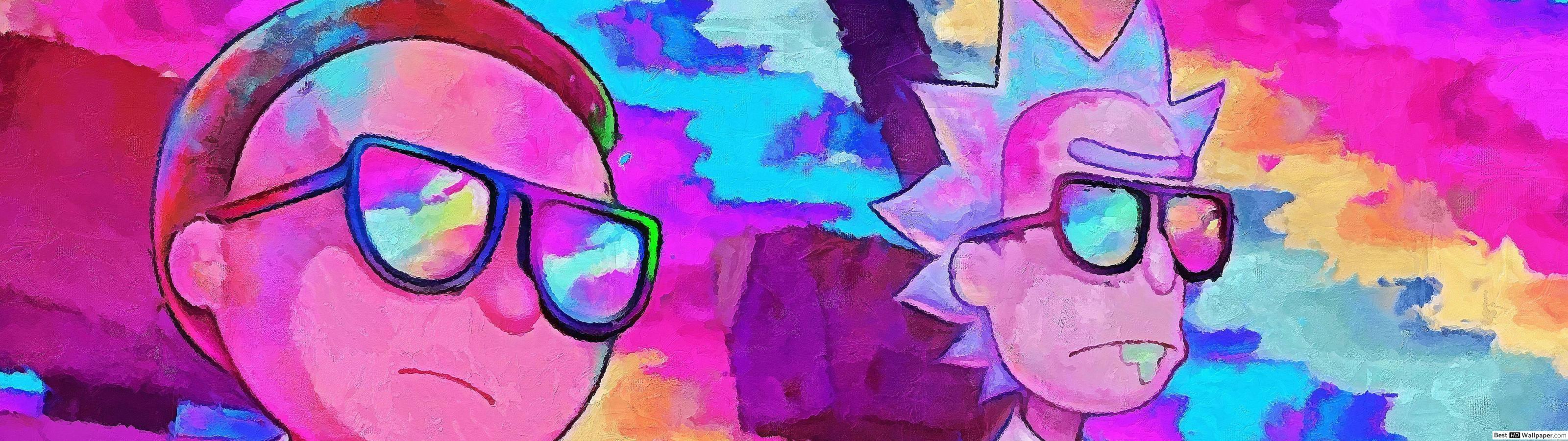 Dual Monitor Wallpaper 4k Rick And Morty