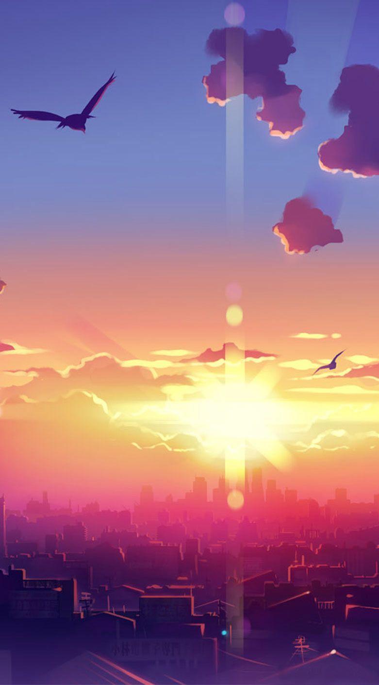 4K Anime Sunset Wallpapers Top Free 4K Anime Sunset Backgrounds