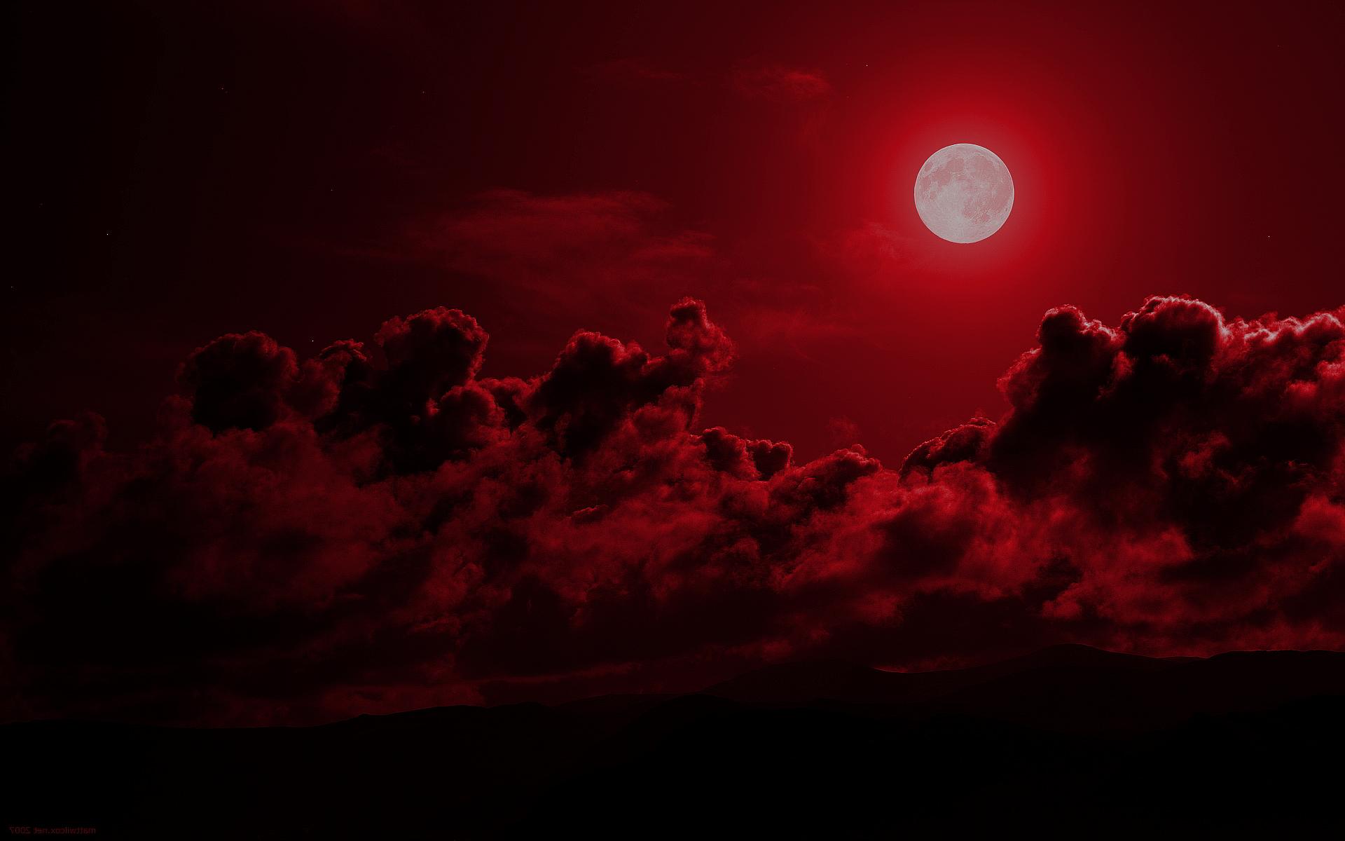 Red Moon Night Sky Wallpapers Top Free Red Moon Night Sky Backgrounds