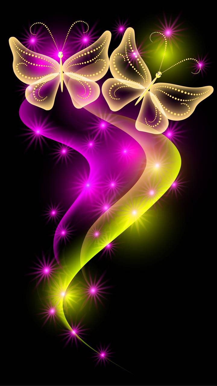 Neon Butterfly Wallpapers Top Free Neon Butterfly Backgrounds WallpaperAccess